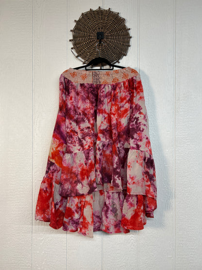 Crepe Sari Dahlia Skirt 1026 168