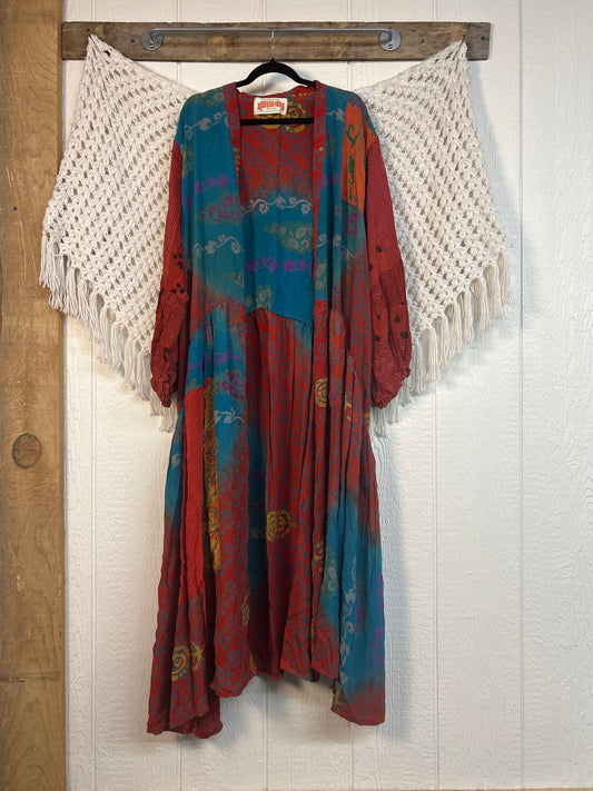 Crepe Sari Evermore Kimono 0326 084
