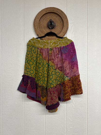 Crepe Sari Lover Cropped Culottes 0726 214