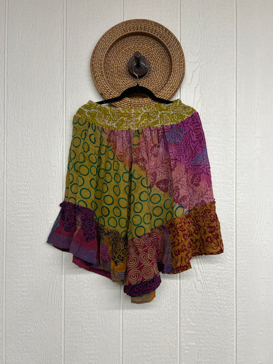 Crepe Sari Lover Cropped Culottes 0726 214