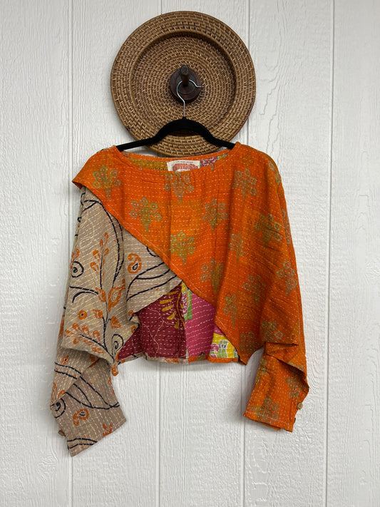 Pareo Kantha In Bloom Cropped Pullover 0326 127