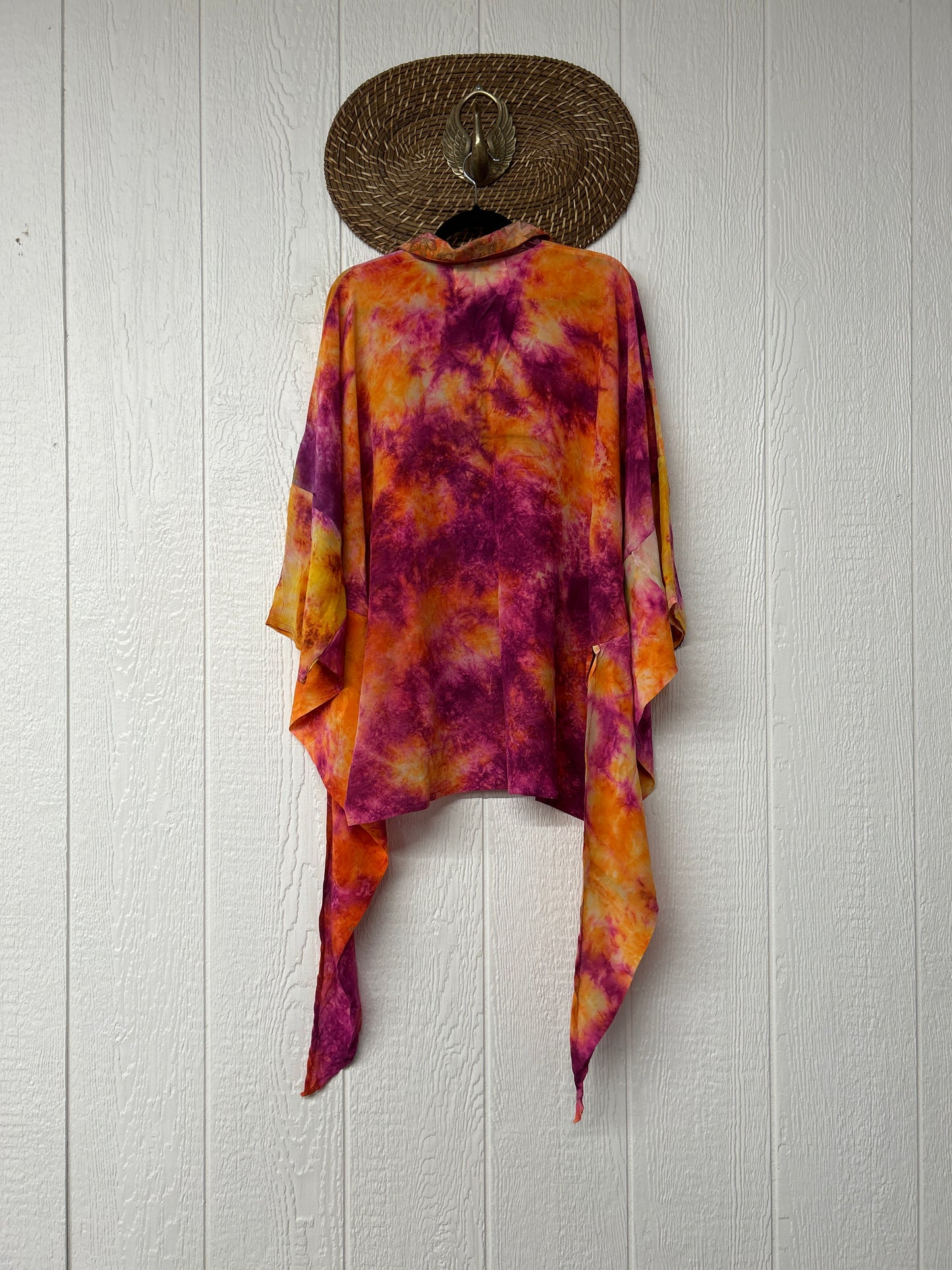 Crepe Sari Summer Nirvana Button Down 0626 021