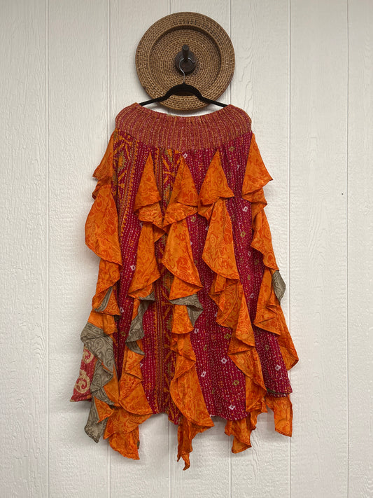 Pareo Kantha Willow Maxi Skirt 0826 016