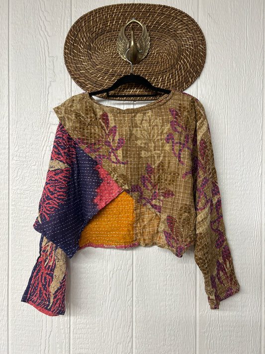 Pareo Kantha In Bloom Cropped Pullover 0326 153
