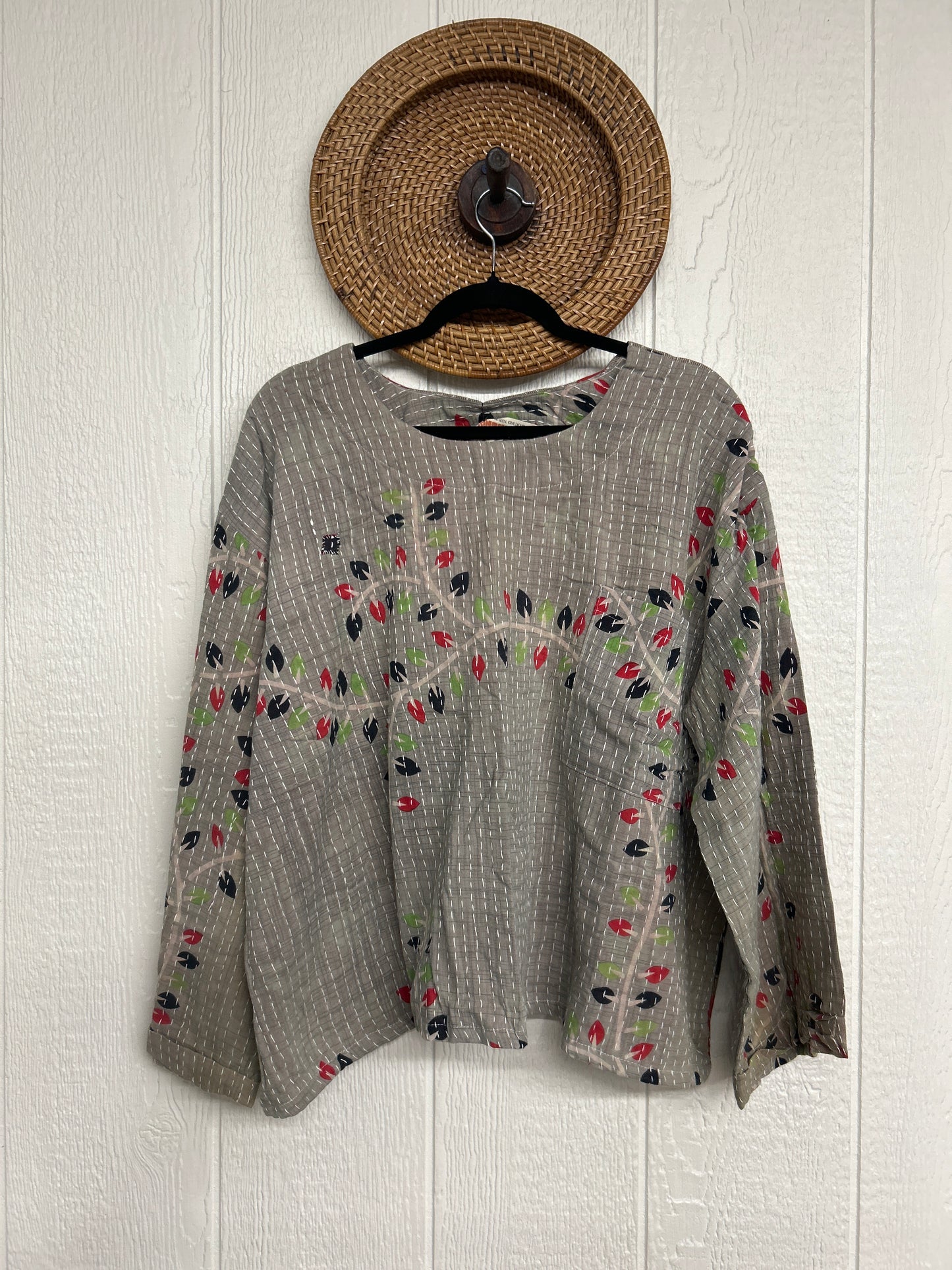 Pareo Kantha Wanderer Pocket Crop Top 0226 098