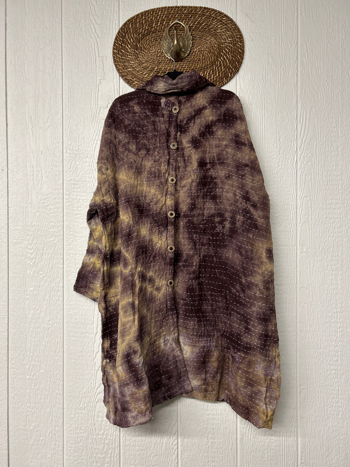 Aura Edit Koverlet Button Down Trench Coat 1026 015