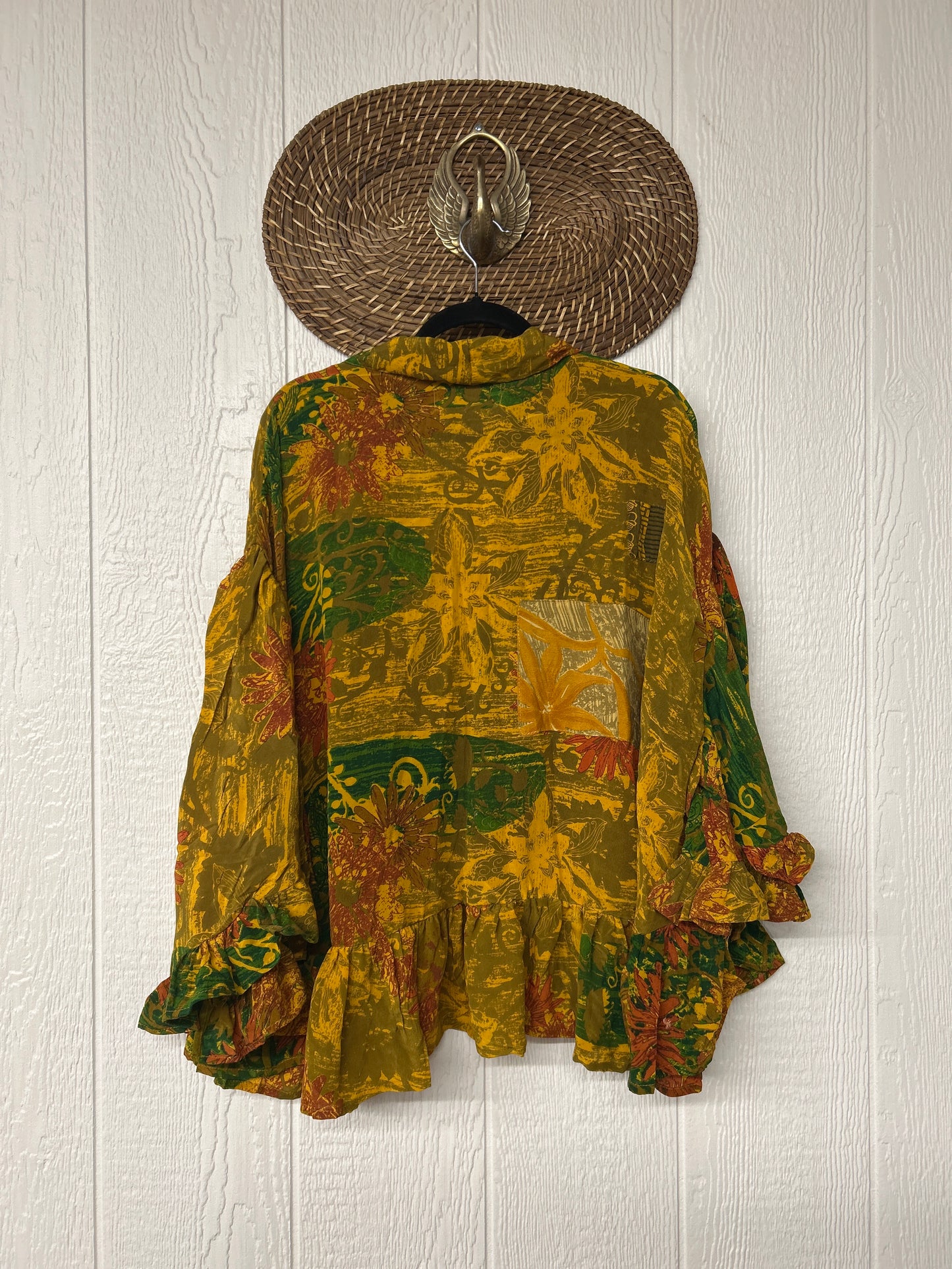 Crepe Sari Wild Rose Top 1225 158