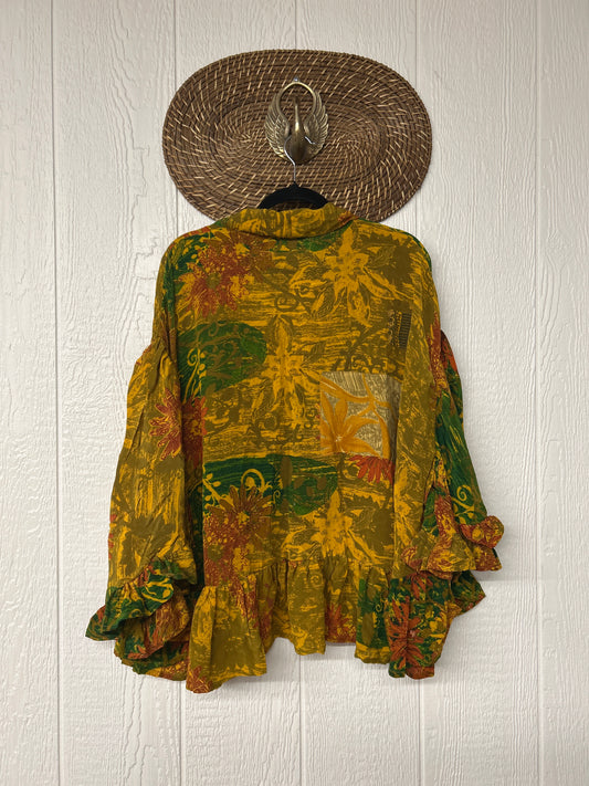 Crepe Sari Wild Rose Top 1225 158