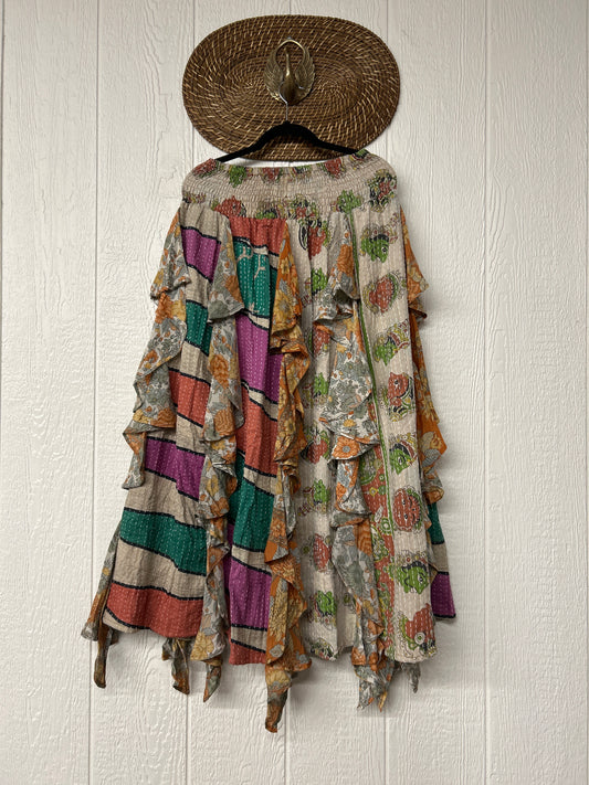 Pareo Kantha Willow Maxi Skirt 0826 185