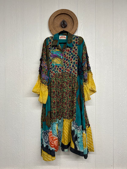 Crepe Sari Rhiannon Duster Dress 0226 265