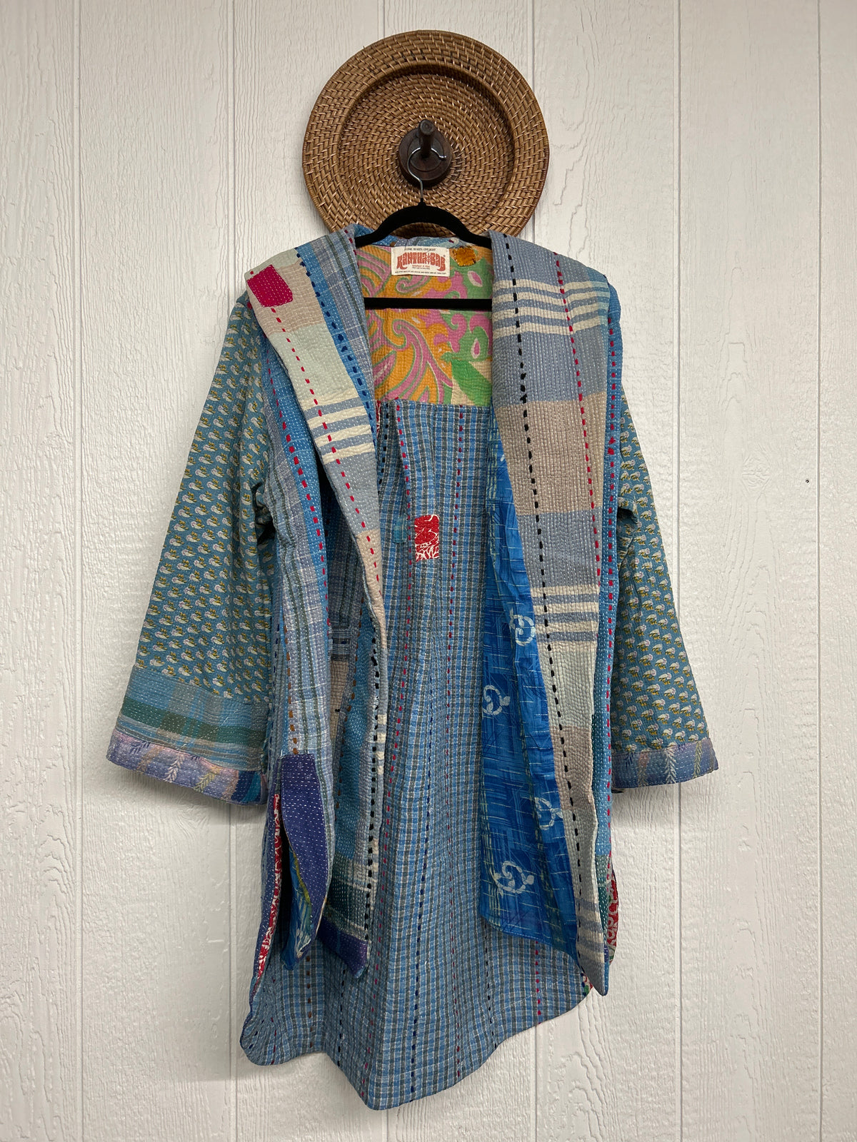 Fine Kantha Drifter Coat 1026 056