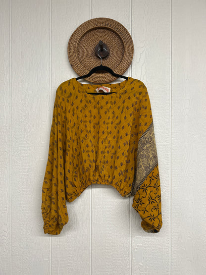 Crepe Sari Luna Crop Top 0126 063