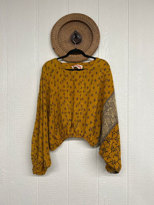 Crepe Sari Luna Crop Top 0126 063