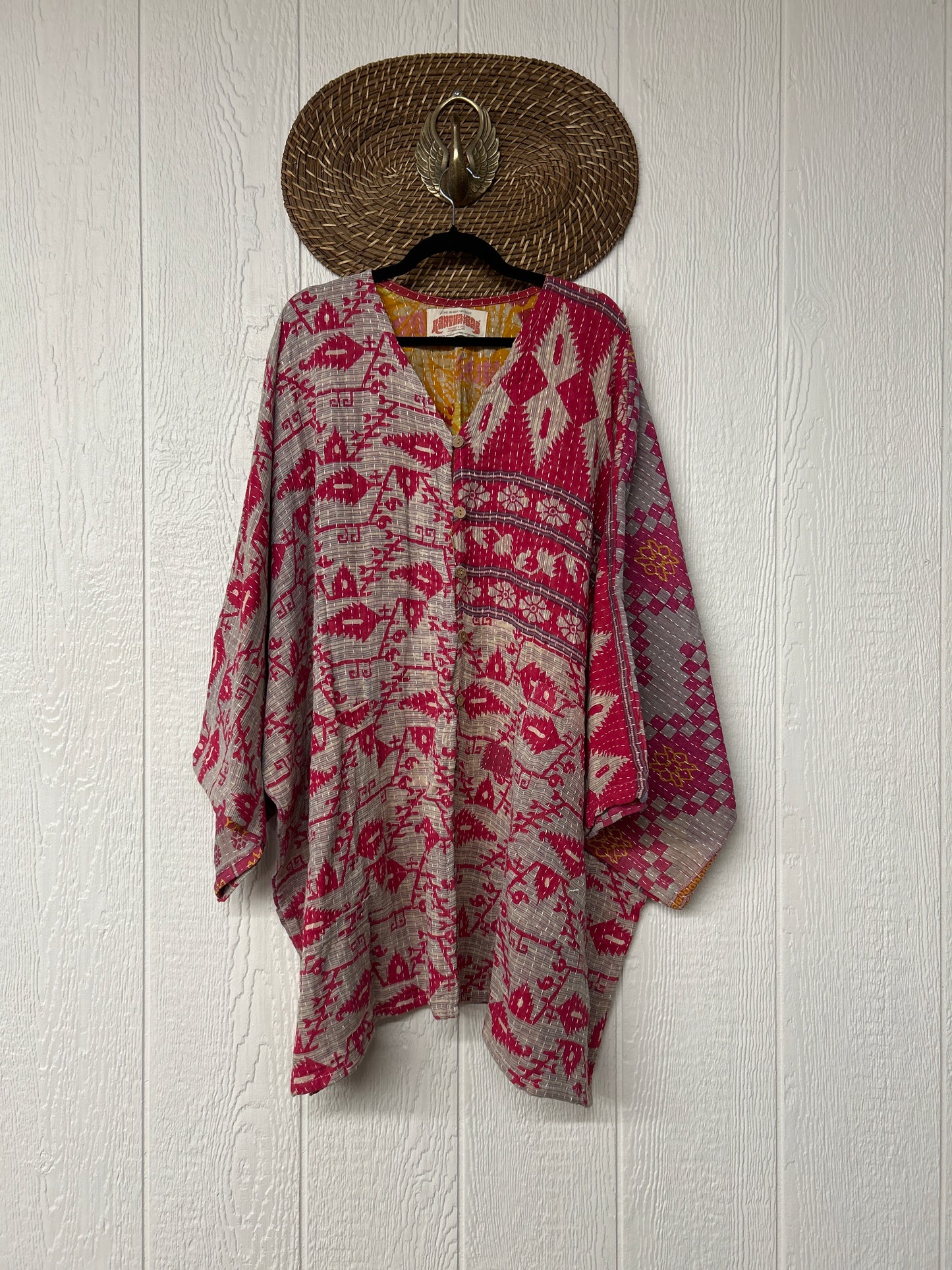 Pareo Kantha Gaia Button-Down Kimono 0126 100
