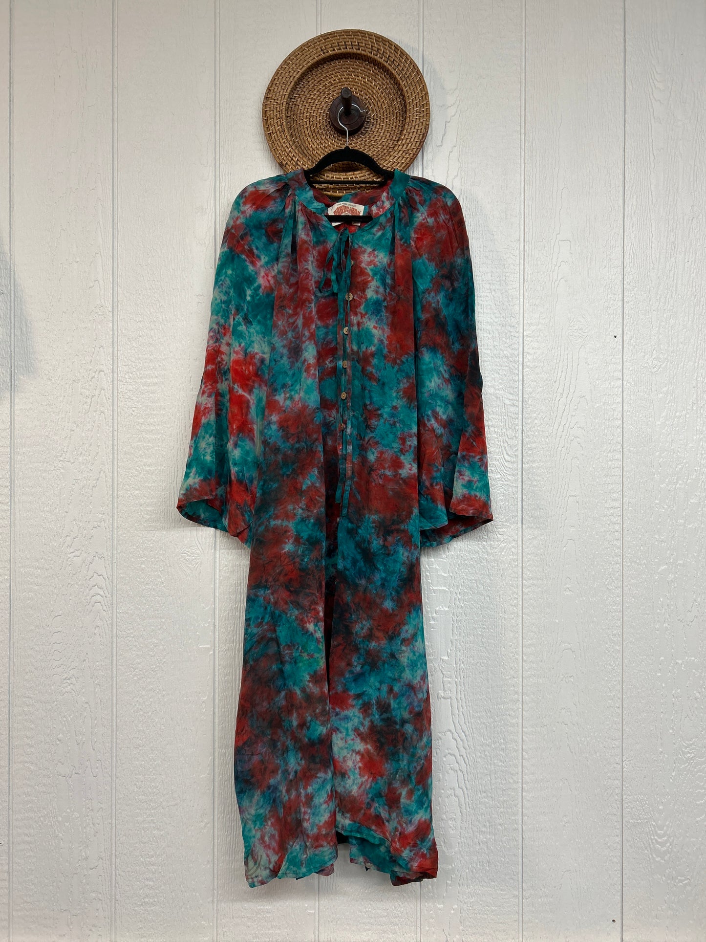 Crepe Sari Woodstock Duster Dress 0226 247
