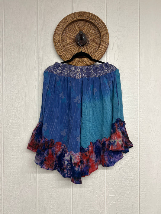 Crepe Sari Lover Cropped Culottes 0726 208