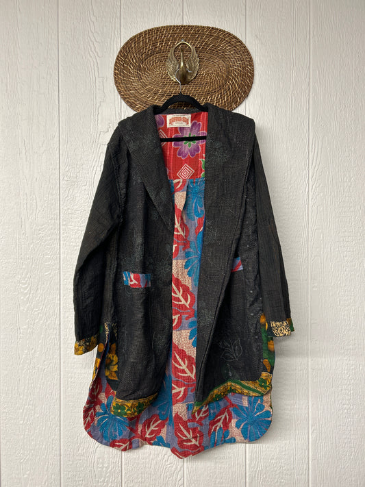 Fine Kantha Drifter Coat 1026 081