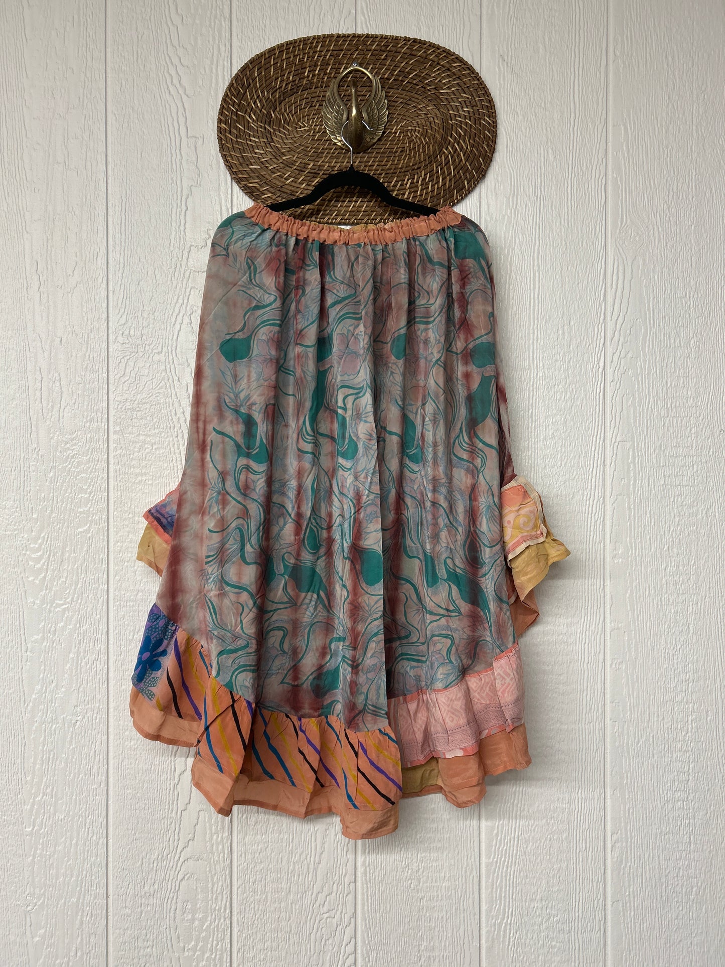 Crepe Wild Rose Skirt 1025 149