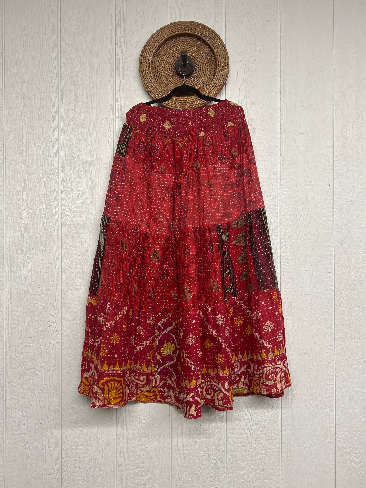 Pareo Kantha Lotus Maxi Skirt 0826 007