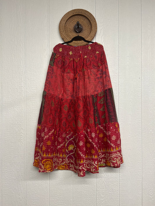 Pareo Kantha Lotus Maxi Skirt 0826 007