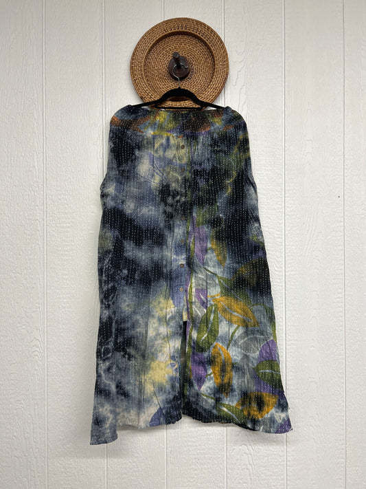 Aura Edit Pareo Kantha Butterfly Cargo Skirt 0726 005