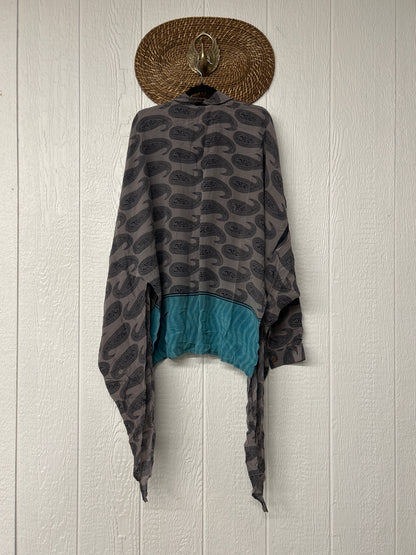 Crepe Sari Nirvana Button Down 1125 041