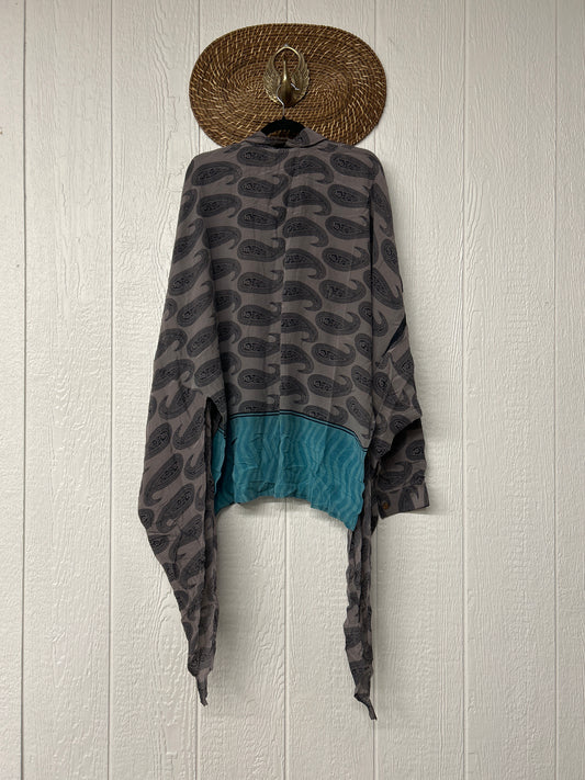 Crepe Sari Nirvana Button Down 1125 041