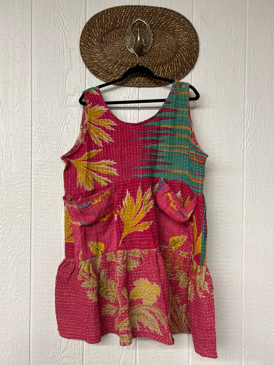 Kantha Meadow Mini Dress 0625 058