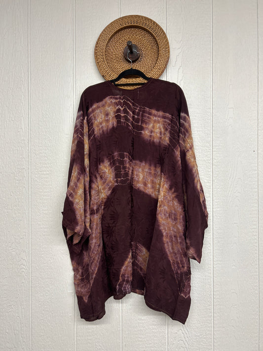 Aura Edit Crepe Sari Gaia Split Tunic 0726 002