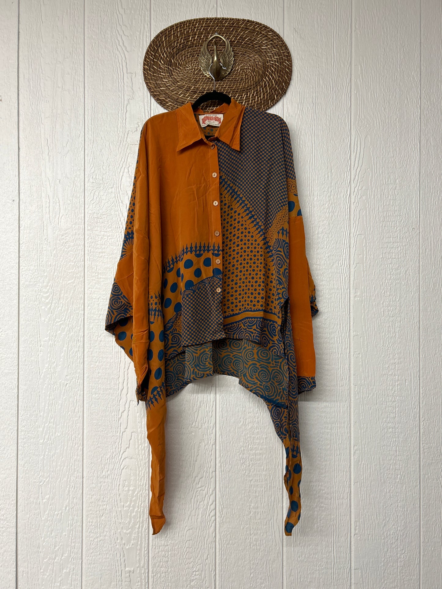 Crepe Sari Nirvana Button Down 1125 082