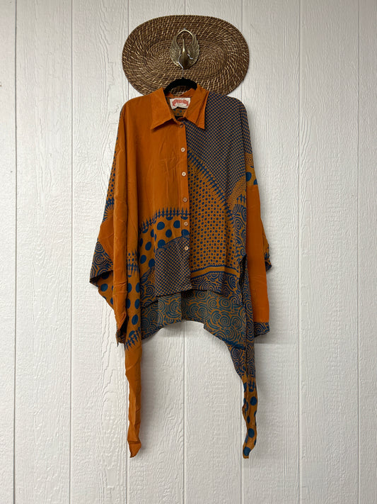 Crepe Sari Nirvana Button Down 1125 082