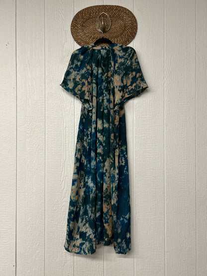 Crepe Sari Summer Woodstock Duster 0626 176