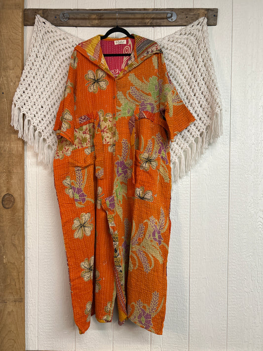 Kantha Zen Hoodie Jumpsuit 0925 205