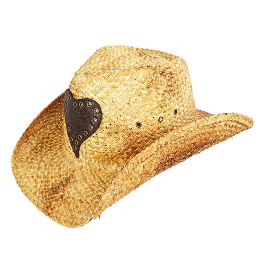 Beat Moroccan Straw Western Hat 0426 001