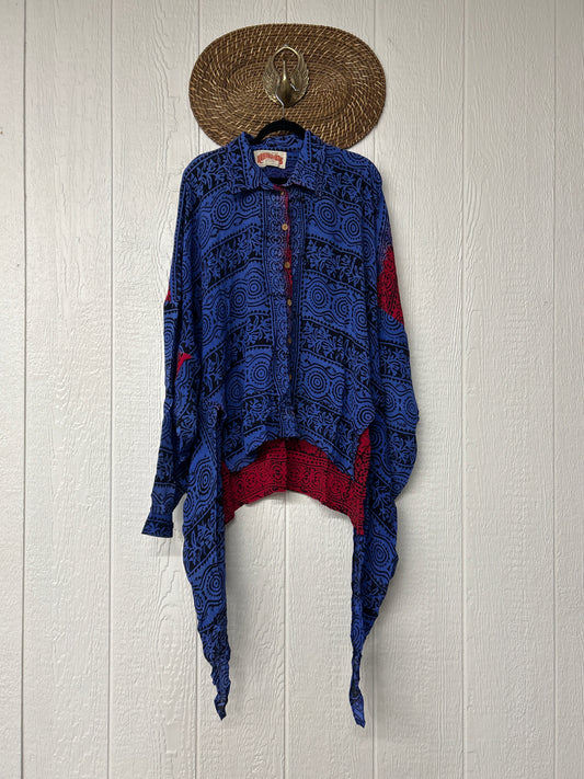 Crepe Sari Nirvana Button Down 1125 166