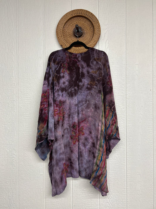 Aura Edit Crepe Sari Gaia Split Tunic 0726 014