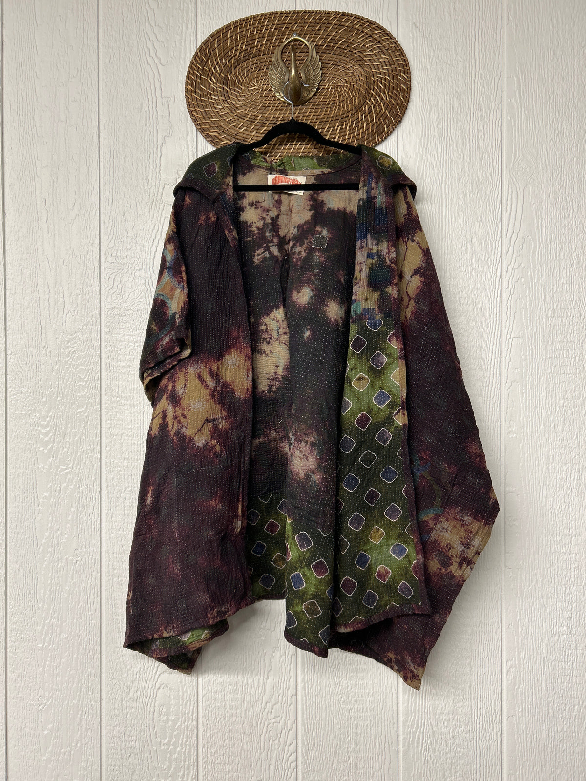 Aura Edit Fine Kantha Wanderlust Poncho 1026 008