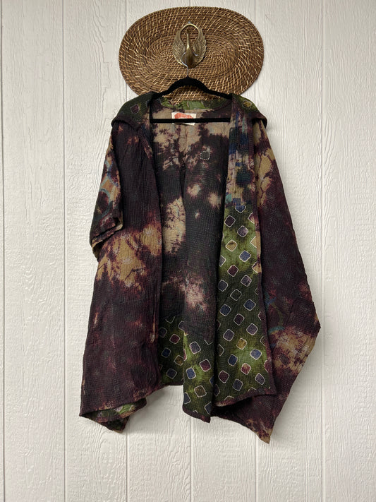 Aura Edit Fine Kantha Wanderlust Poncho 1026 008