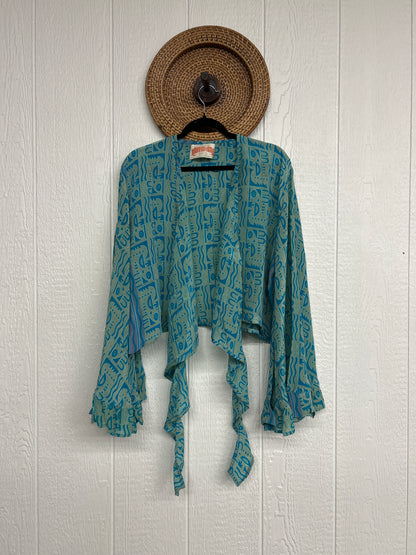 Crepe Sari Zeppelin Crop Shrug 0426 118