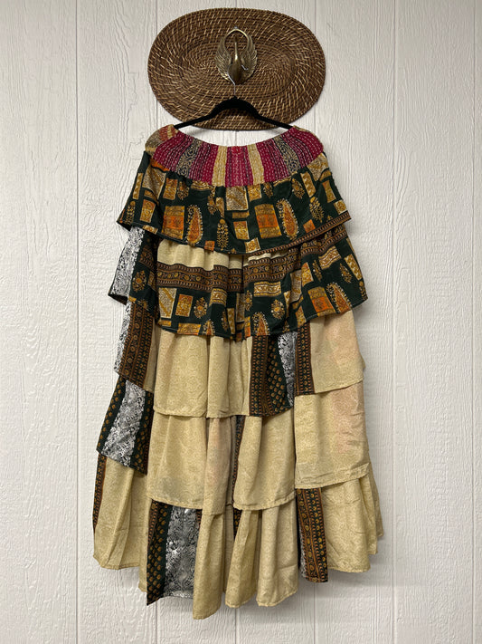 Rasgulla Sari Venus Ruffle Maxi 1125 072