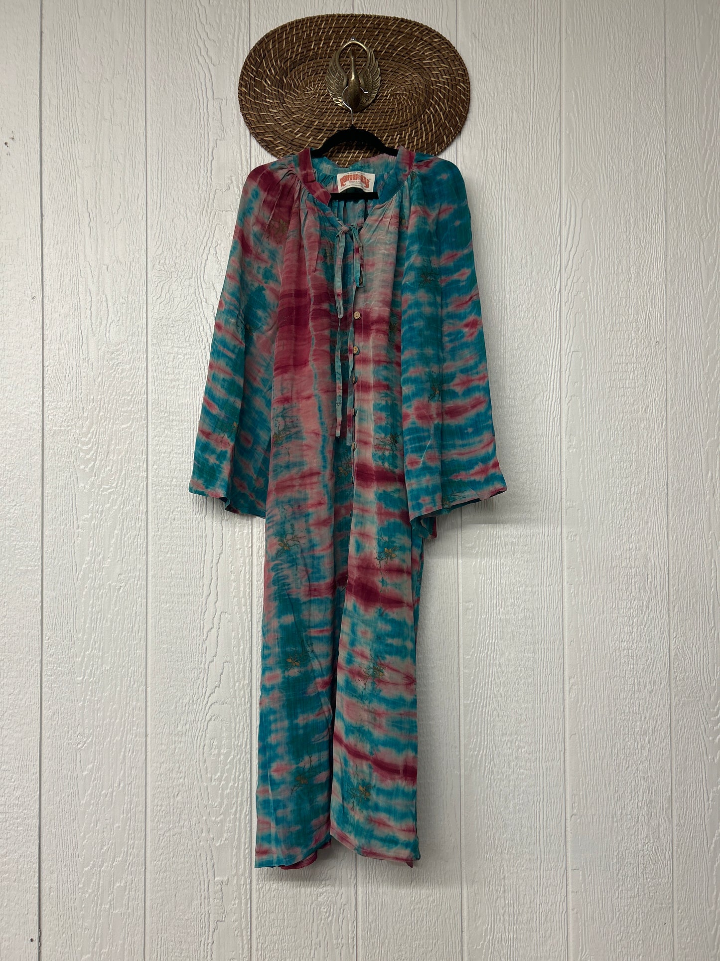 Crepe Sari Woodstock Duster Dress 0226 113