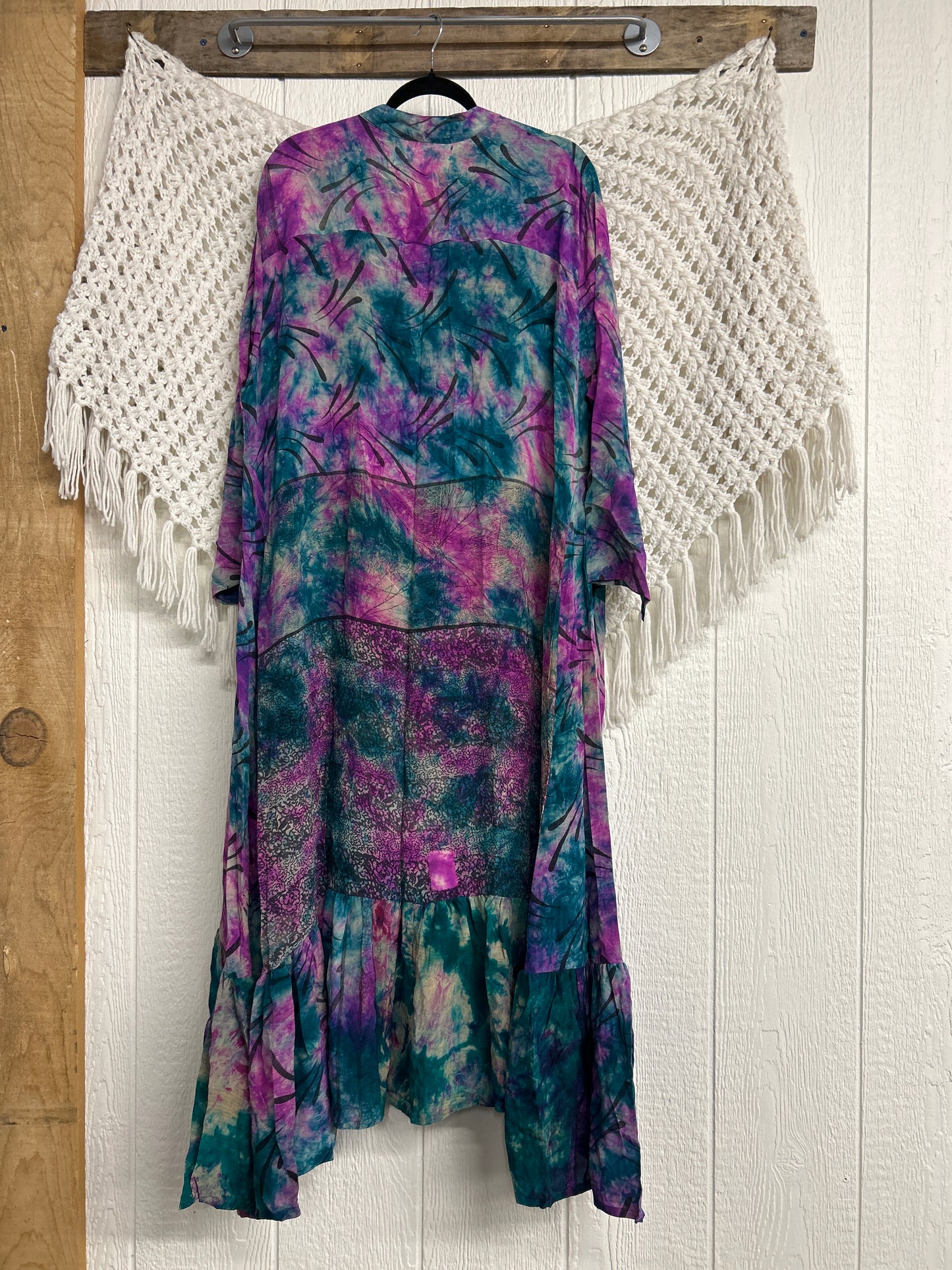 Crepe Sari Dahlia Duster Dress 0326 047
