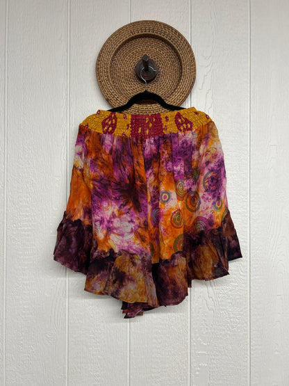 Crepe Sari Lover Cropped Culottes 0726 231