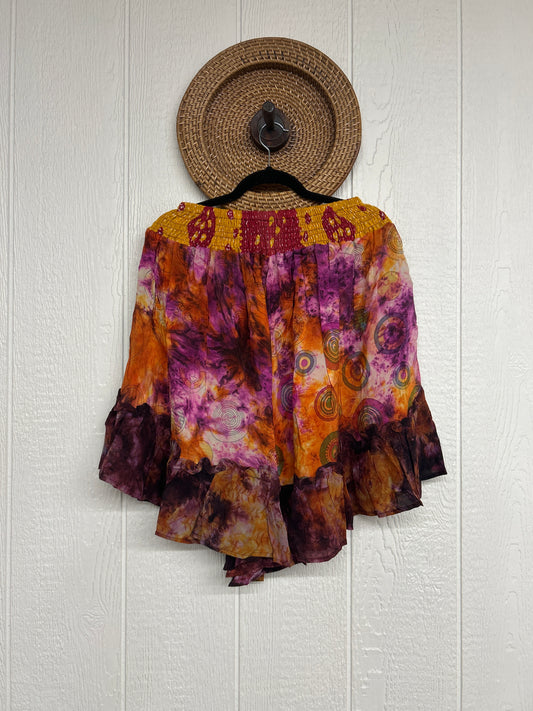 Crepe Sari Lover Cropped Culottes 0726 231