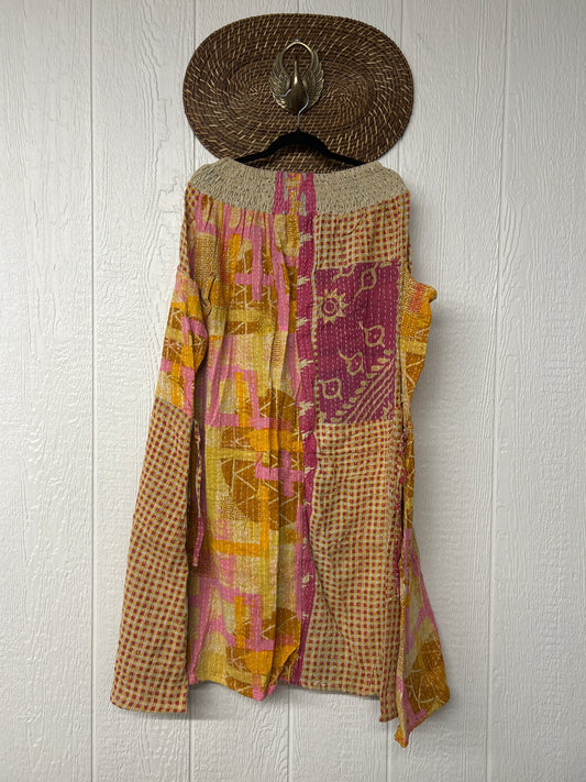 Pareo Kantha Butterfly Cargo Skirt 0426 016