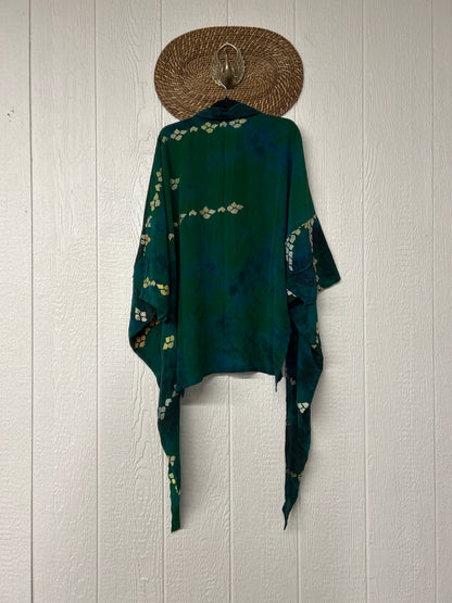 Crepe Sari Summer Nirvana Button Down 0626 145