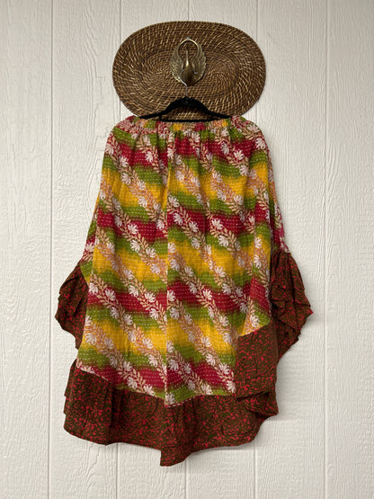 Pareo Kantha Wild Rose Skirt 0426 176