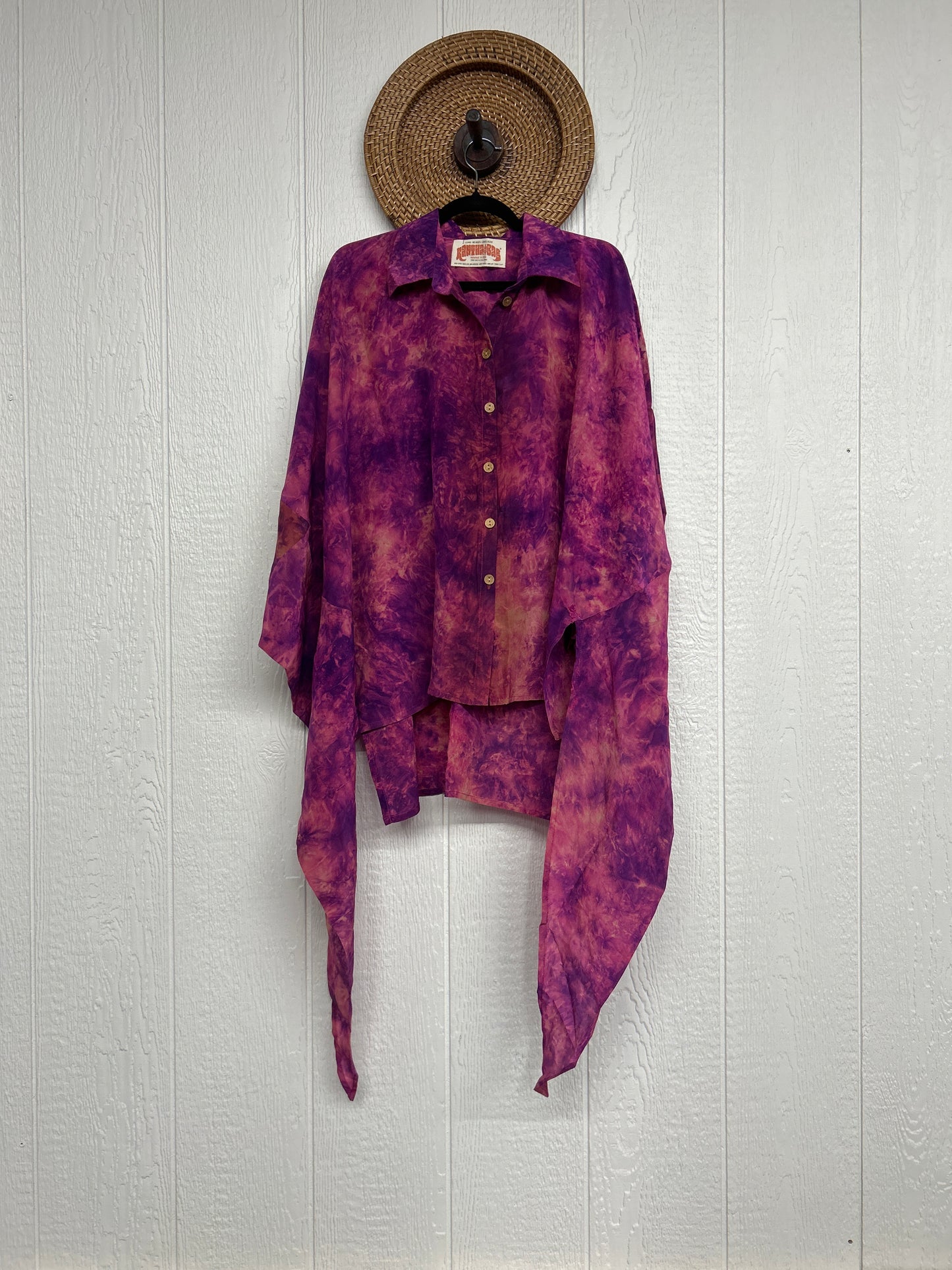 Crepe Sari Summer Nirvana Button Down 0626 250