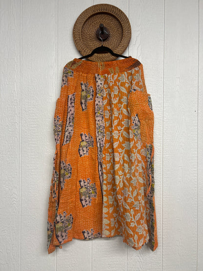 Pareo Kantha Butterfly Cargo Skirt 0426 194