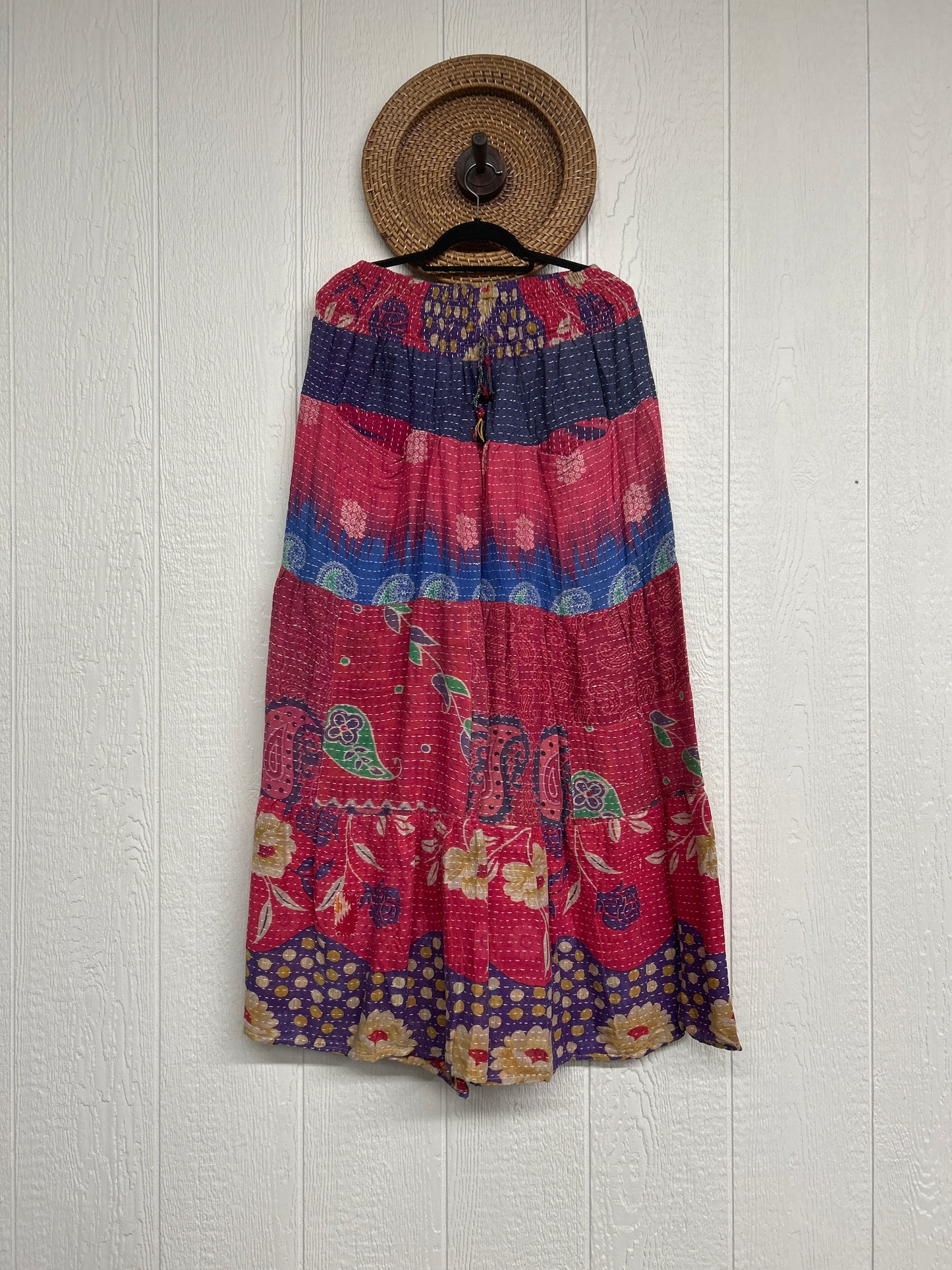 Pareo Kantha Lotus Maxi Skirt 0826 273